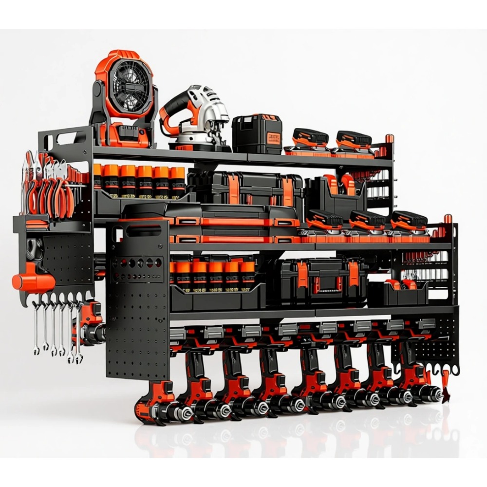 Workshop Tools Storage - Large Wall Mount Tool Organizer with