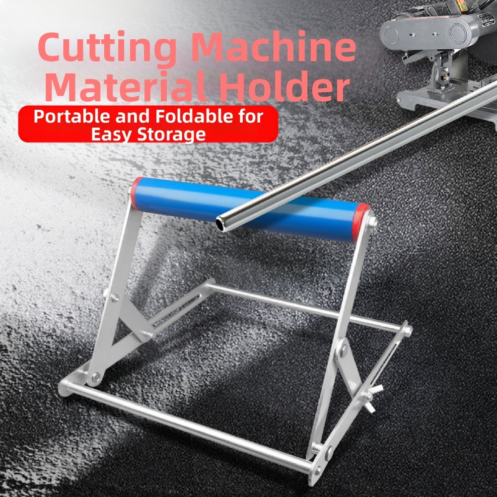 Workshop Cutting Tools - Adjustable Metal Support Frame Folding Roller