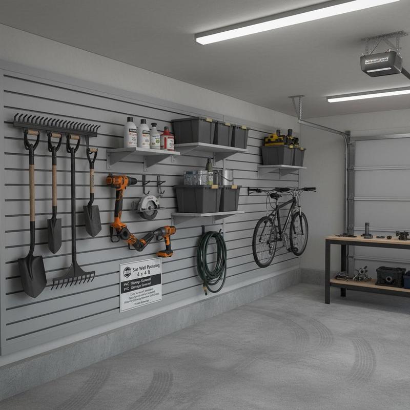Workshop Tools Storage - PVC Wall Plank 4 x 4
