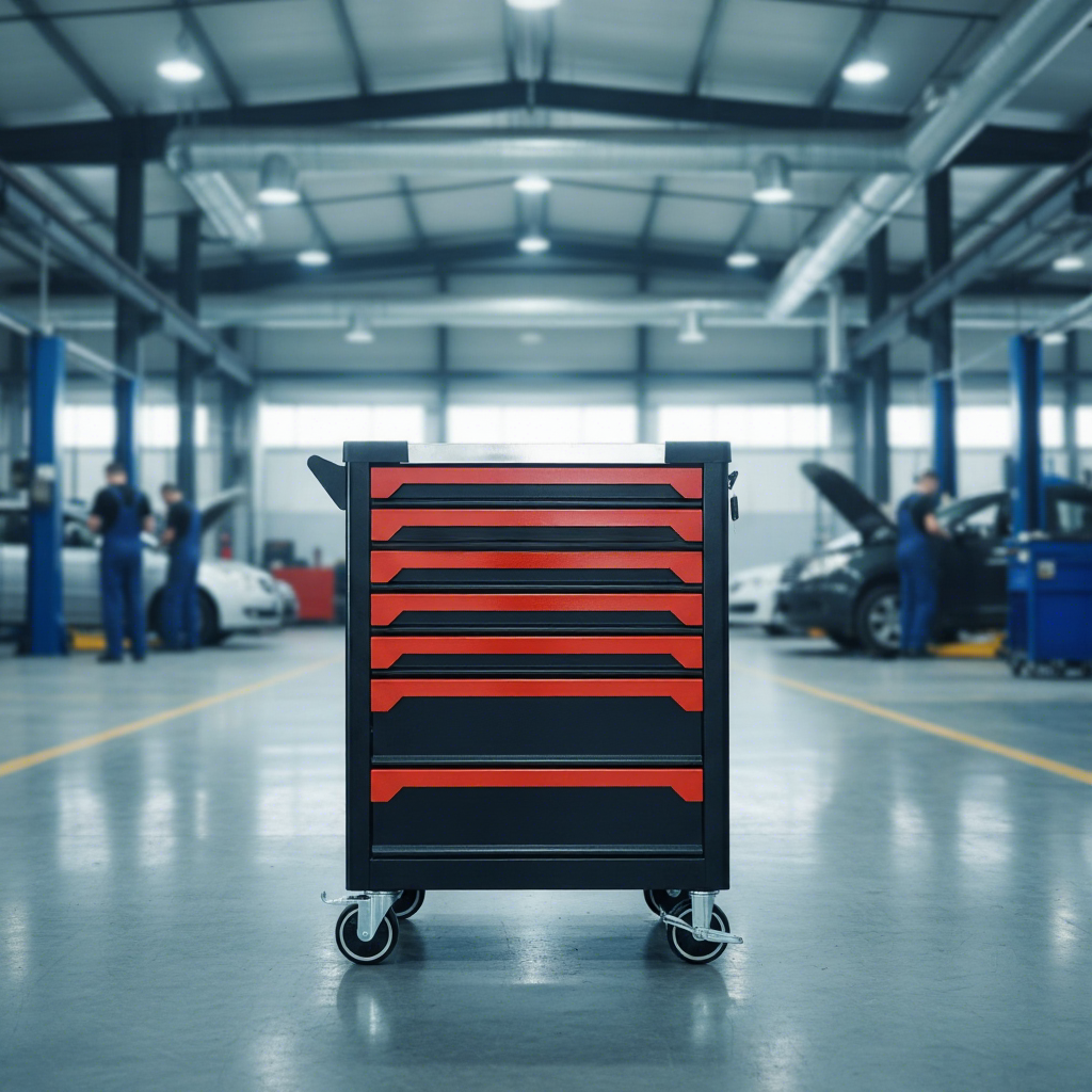 Workshop Tools Cabinet - 7 Drawers Tool Box Roller Cabinet