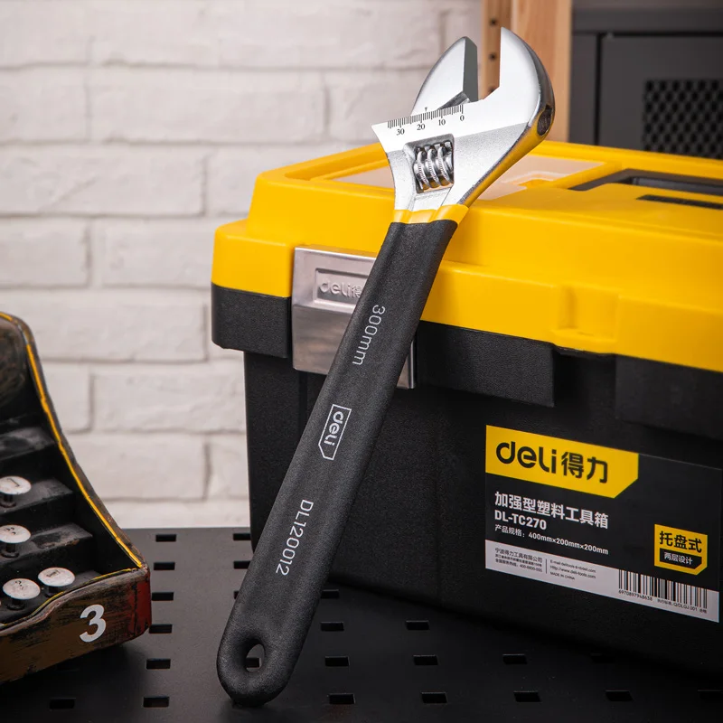 Hand Tools In Workshop - Deli Adjustable Wrench Car Bicycle Wrenchs