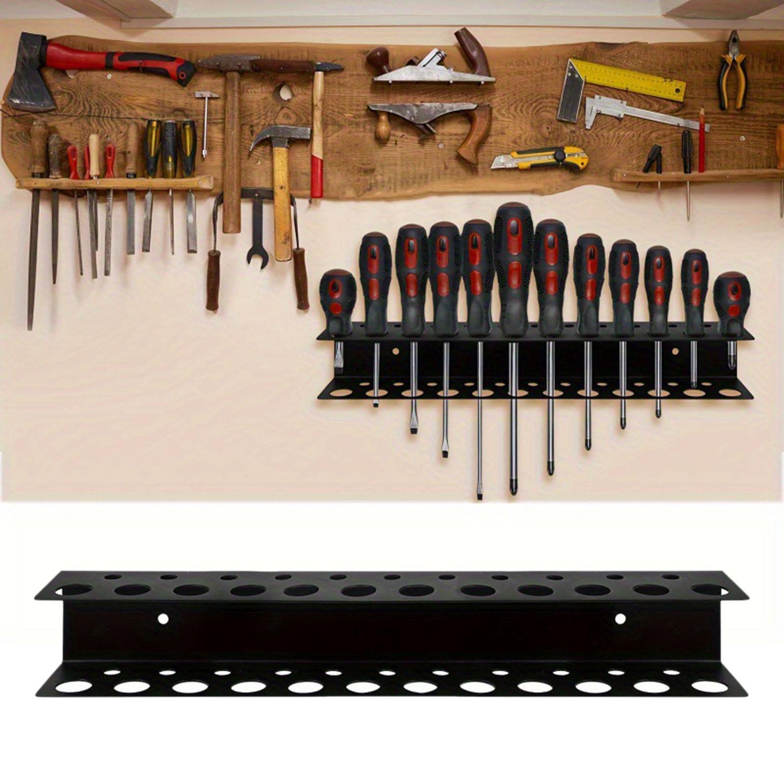Workshop Tools On Wall - Metal Tool Organizer Wall Mounted Screwdriver