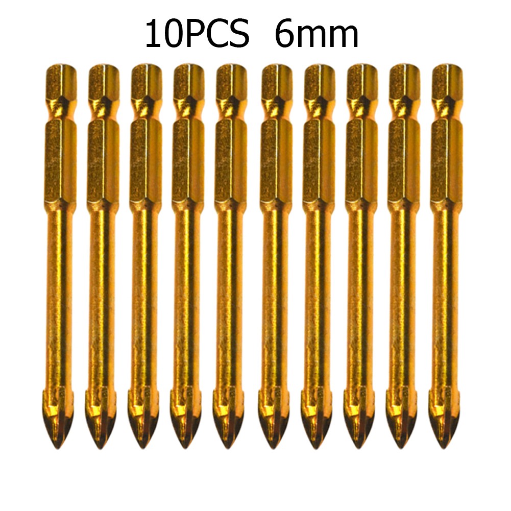 10pcs 6/8mm Drill Bit Titanium - Workshop Cutting Tools recensione e prezzo