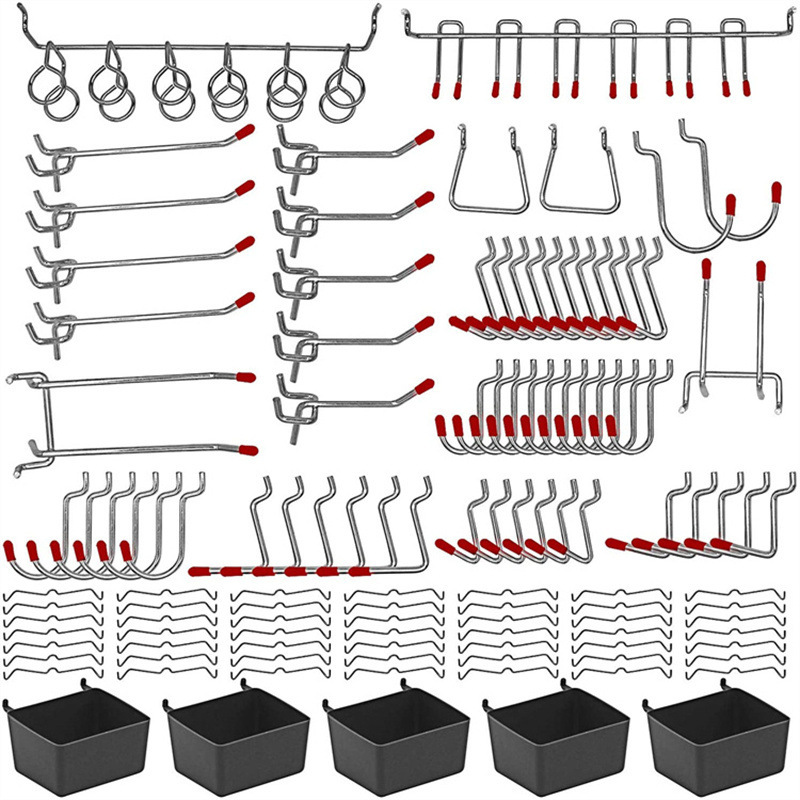114 Pcs Pegboard Hooks Set Met - Workshop Tools On Wall recensione e prezzo