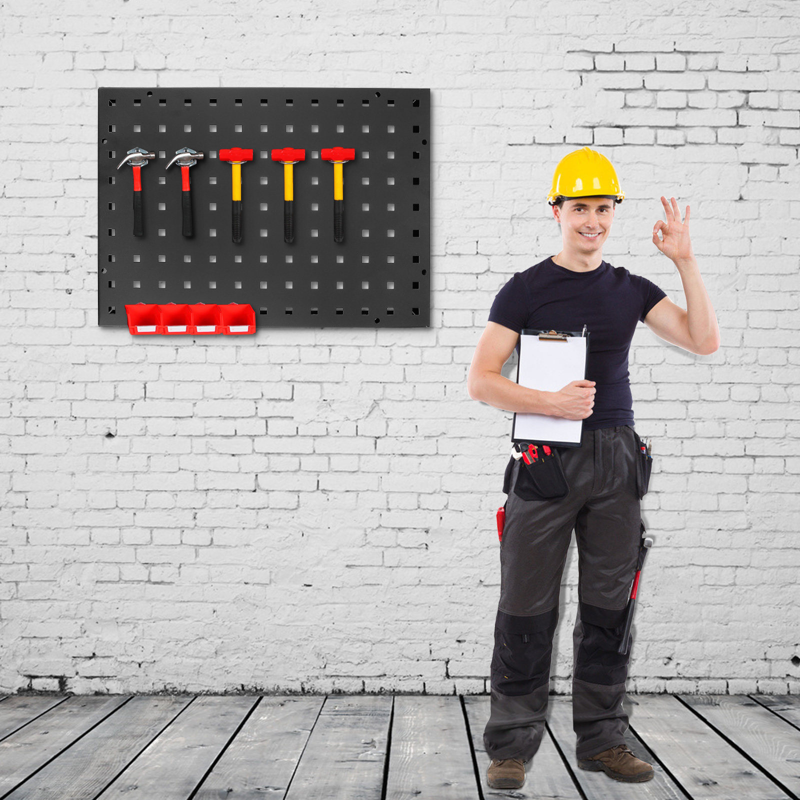 Square Hole Pegboard Steel Thi - Workshop Tools Storage recensione e prezzo