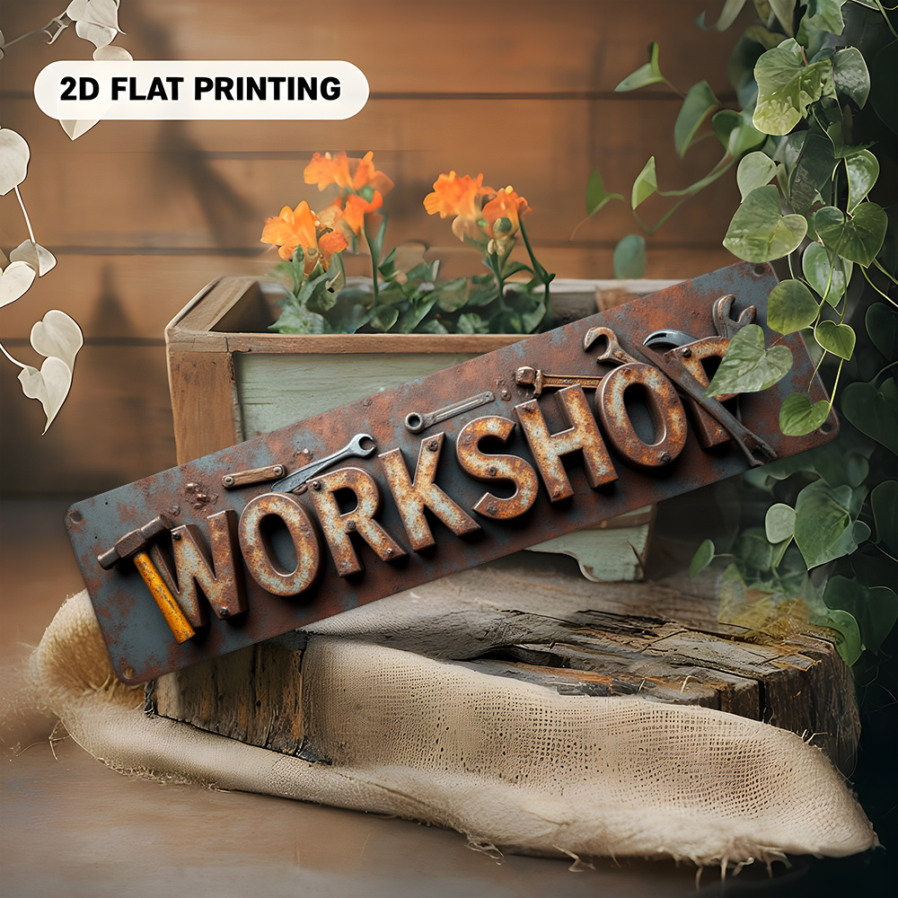 2D Flat,Signboard, a Decorativ - Workshop Tools Background recensione e prezzo