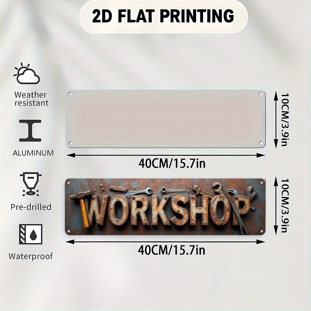 2D Flat,Signboard, a Decorativ - Workshop Tools Background recensione e prezzo