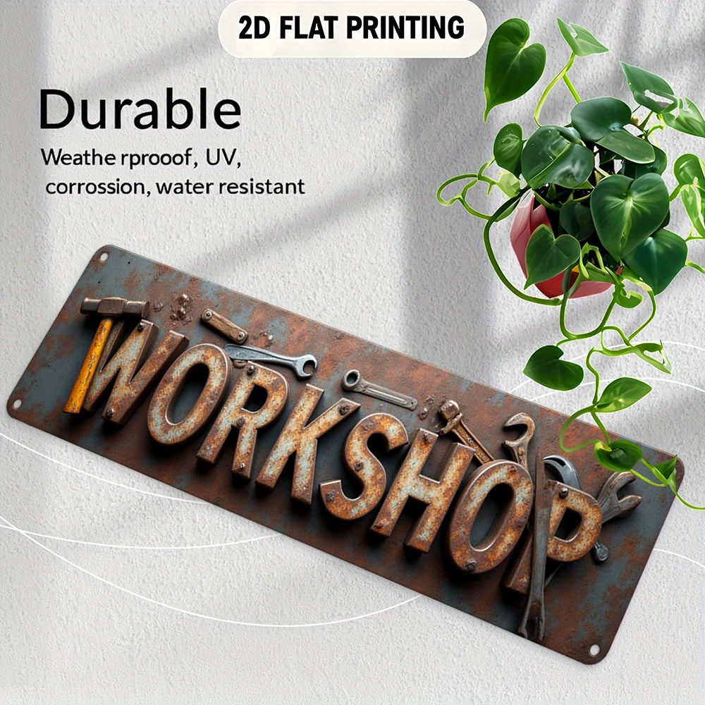 2D Flat,Signboard, a Decorativ - Workshop Tools Background recensione e prezzo
