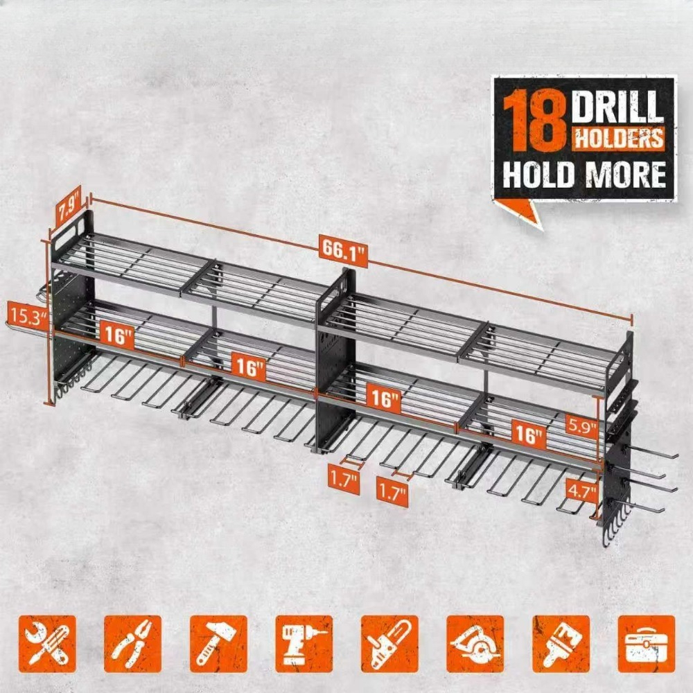 Large Wall Mount Tool Organize - Workshop Tools Storage recensione e prezzo
