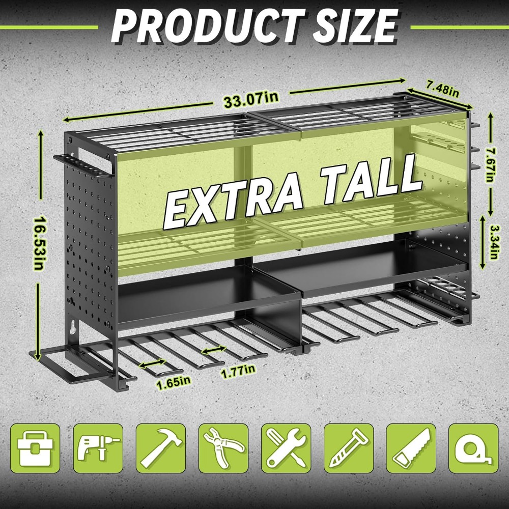 Heavy Duty 4 Tier 8 Slot Wall  - Workshop Tools Storage recensione e prezzo