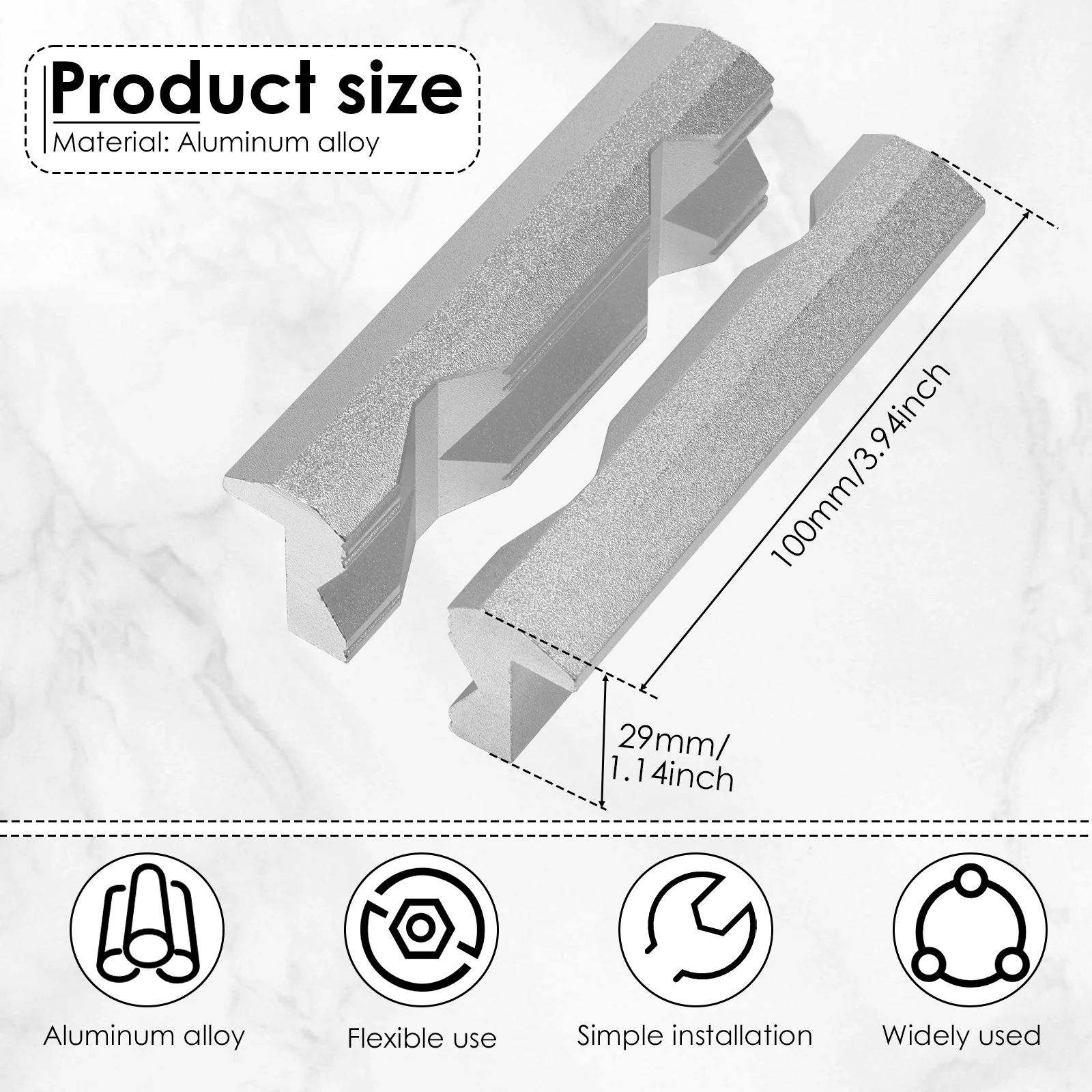 Magnetic Vise Jaws 4/5/6inch V - Workshop Tools Vice recensione e prezzo