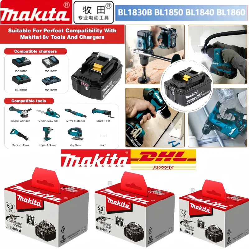 For  Makita BL1860 18V Battery - Tools For Fabrication Workshop recensione e prezzo