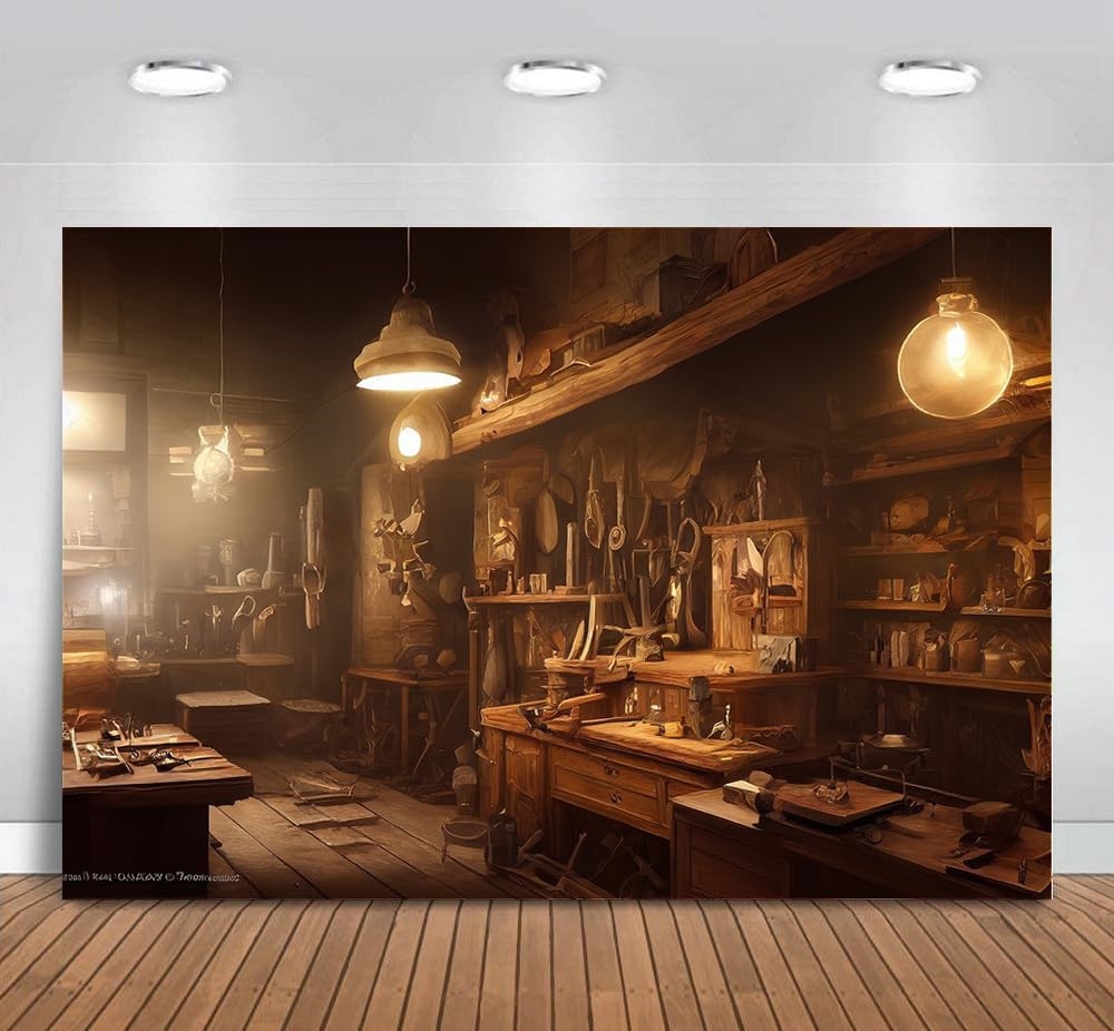 Steampunk Mechanic Tool Worksh - Workshop Tools Background recensione e prezzo