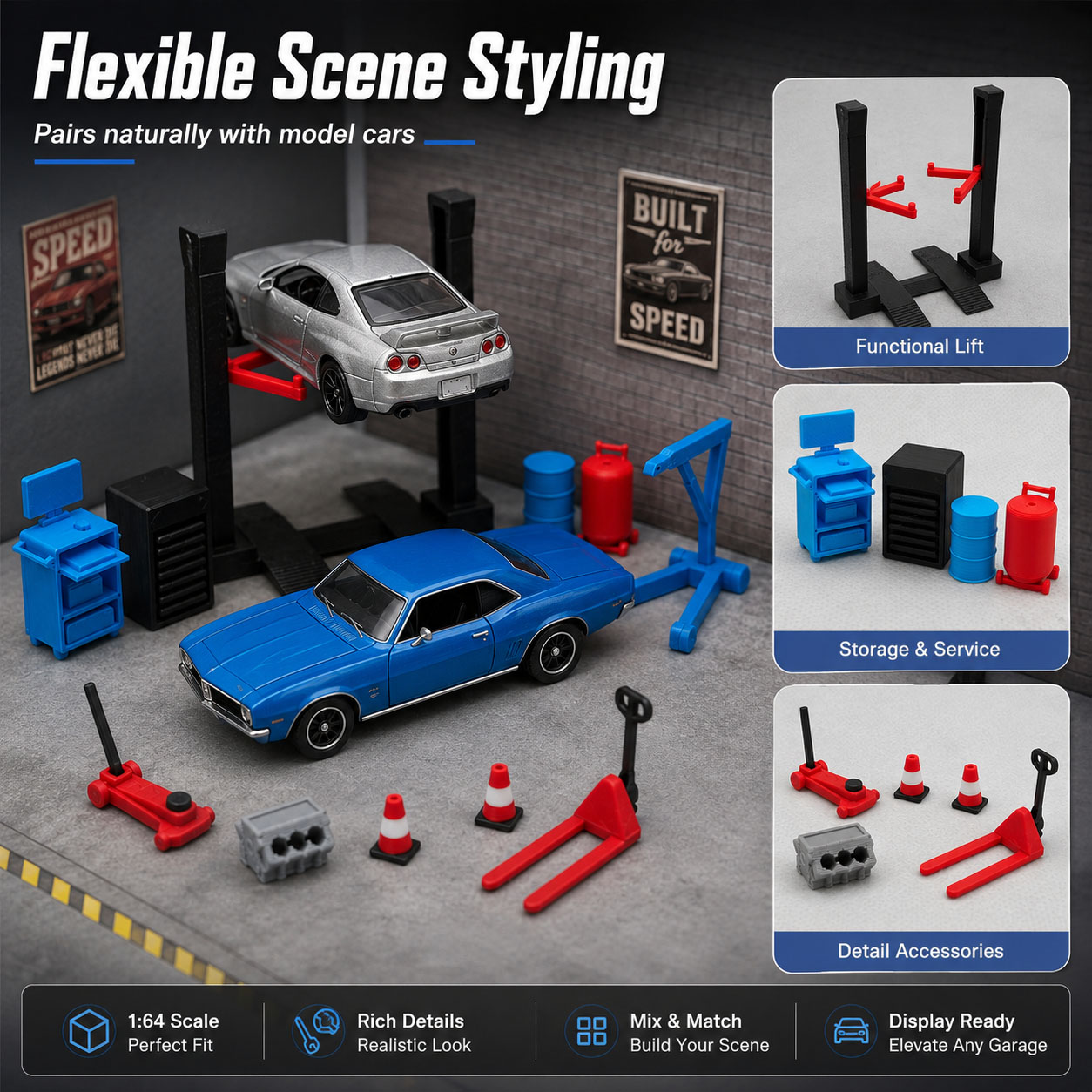 1:64 Garage Workshop Miniature - Workshop Tools Display recensione e prezzo