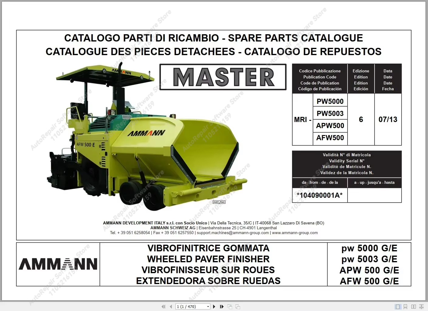 2023 Ammann Machinery 46.6 GB  - Tools In Workshop Pdf recensione e prezzo