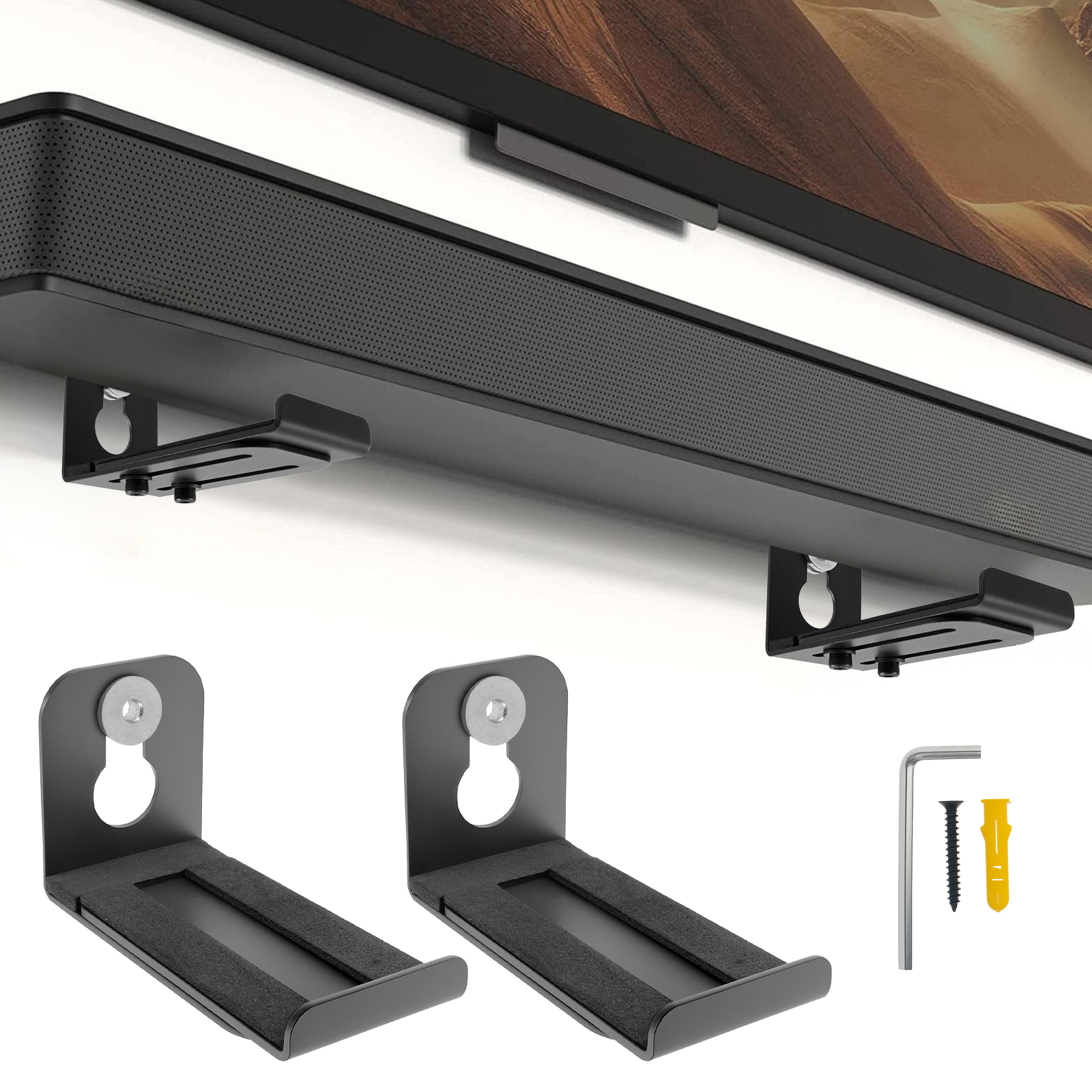 2Pcs Soundbar Speaker Stands W - Workshop Tools On Wall recensione e prezzo