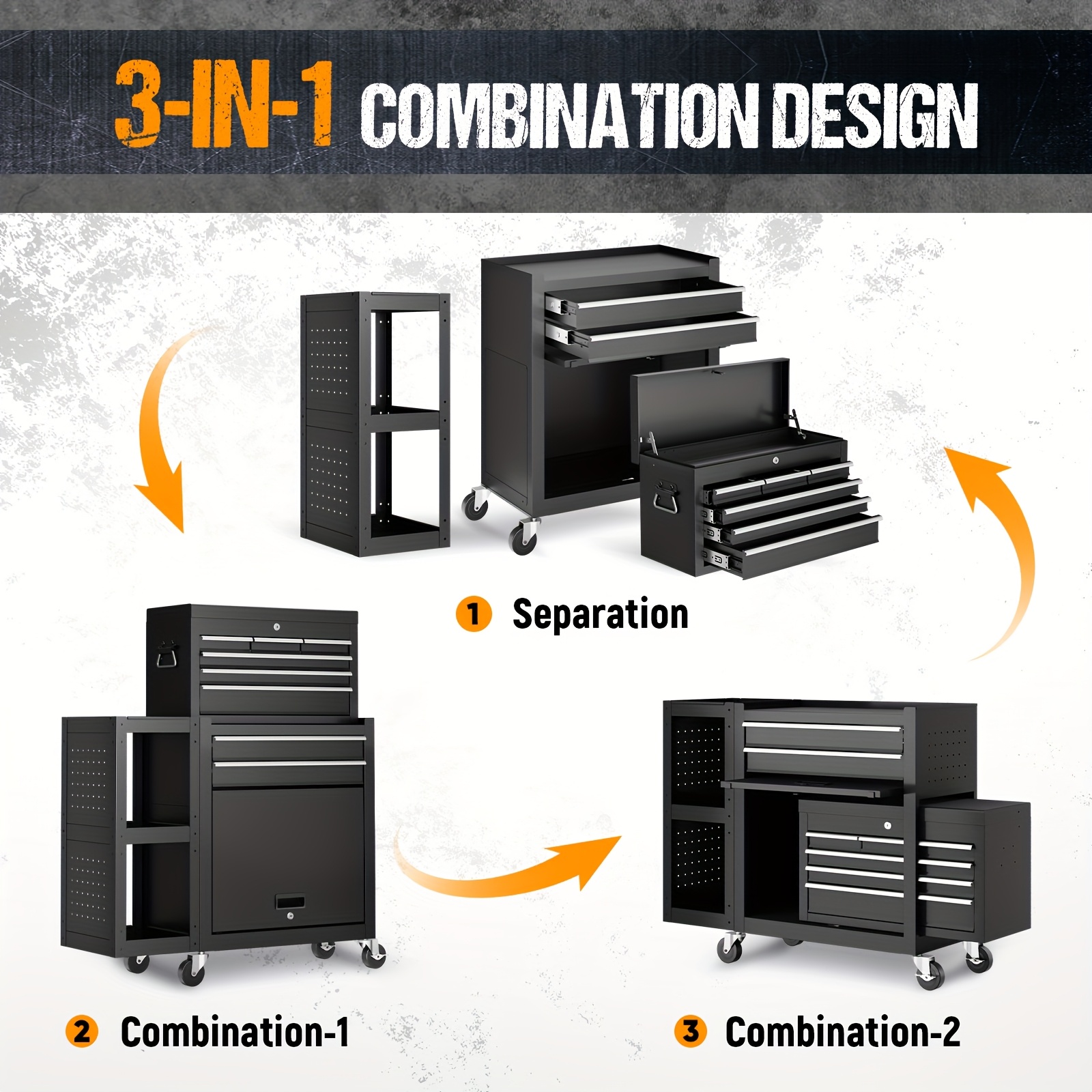 5/8-Drawer Rolling Tool Storag - Workshop Tools Cabinet recensione e prezzo