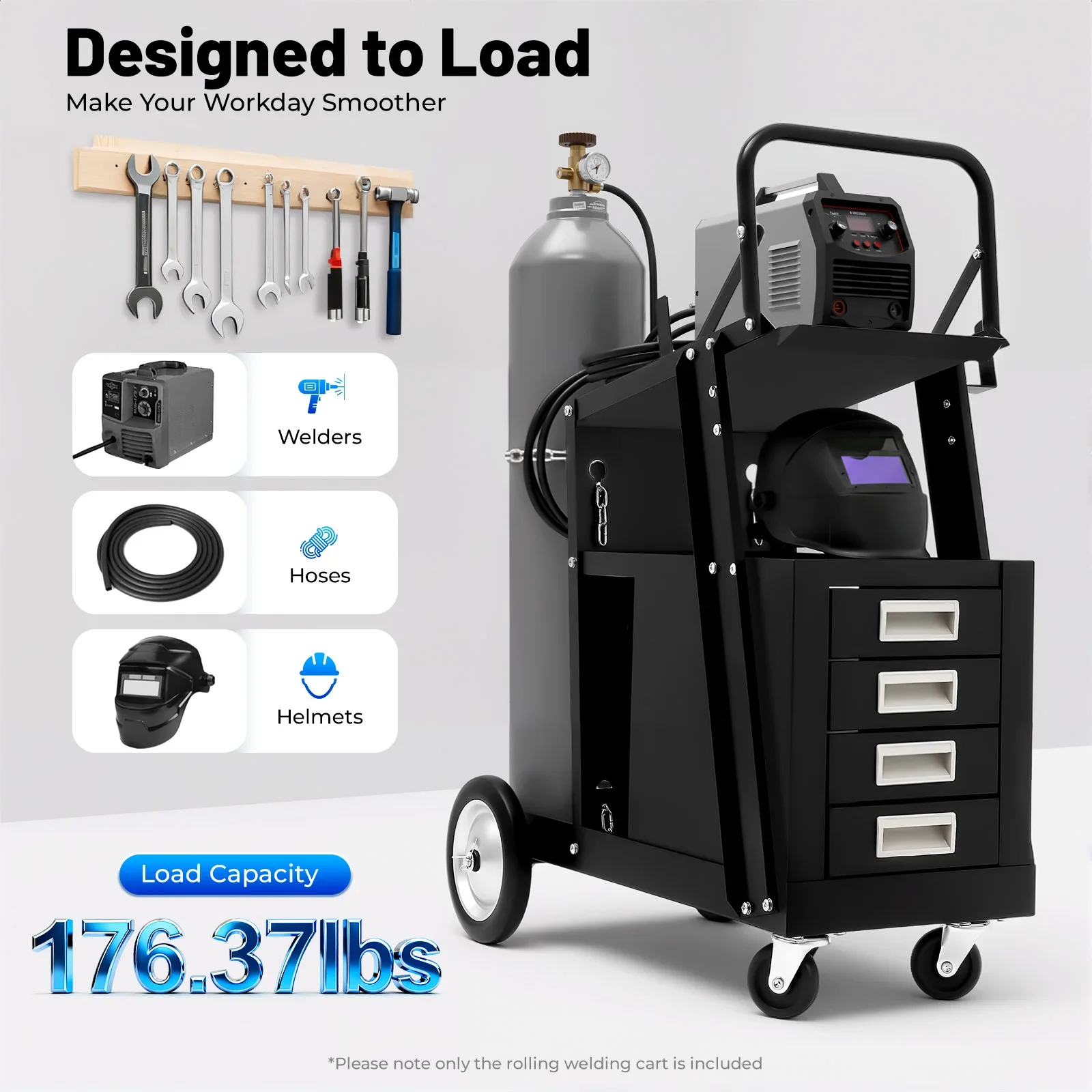 Rolling Welding Cart with Comf - Workshop Tools Storage recensione e prezzo